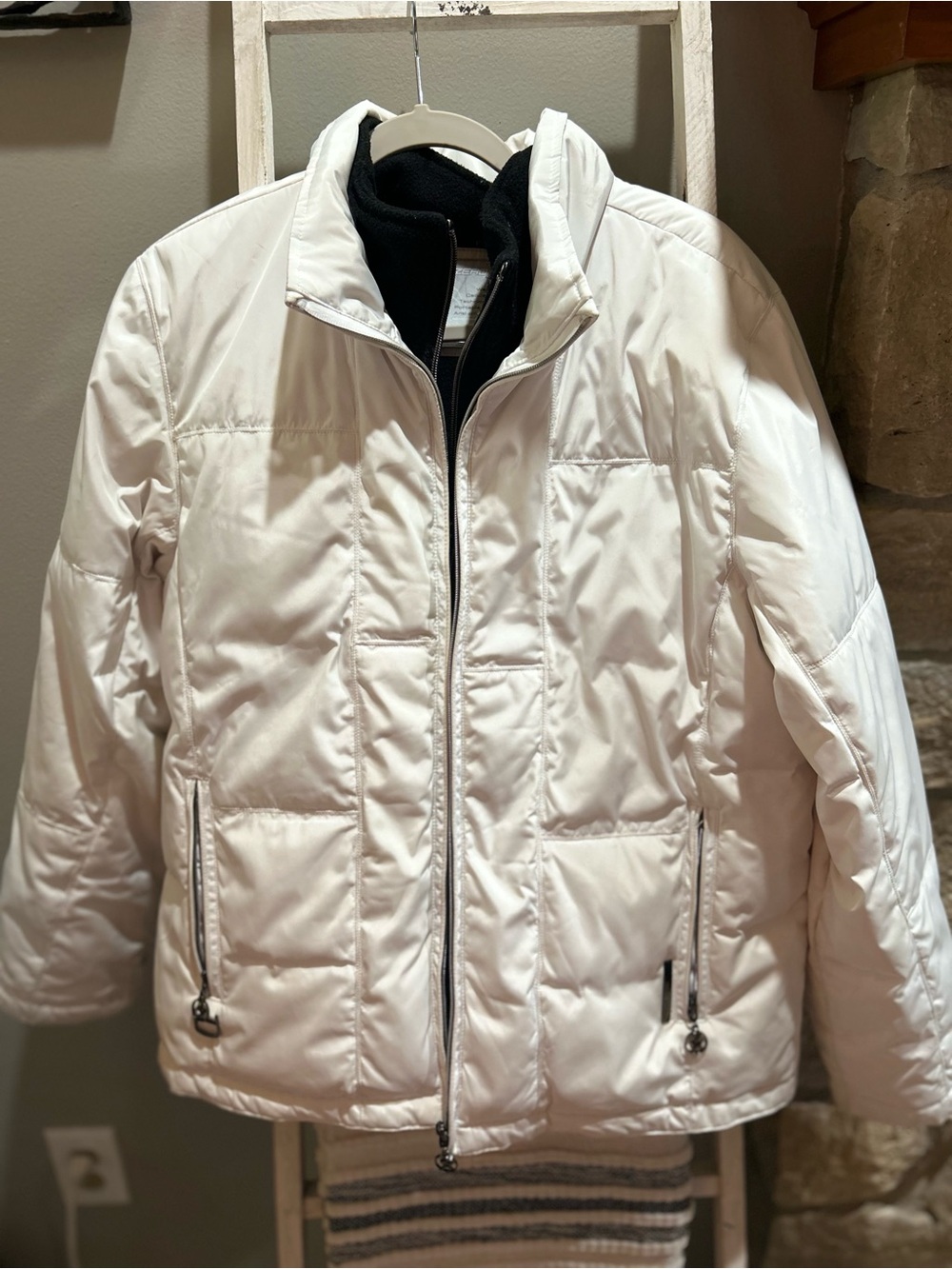 Vintage Women’s ZeroXposur White Quilted Puffer Jacket - Lightweight Insulated - Picture 1 of 6